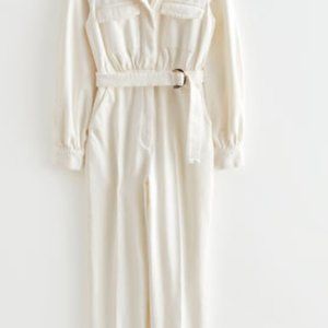 & Other Stories Belted Denim Jumpsuit - Size 2 - New With Tags!